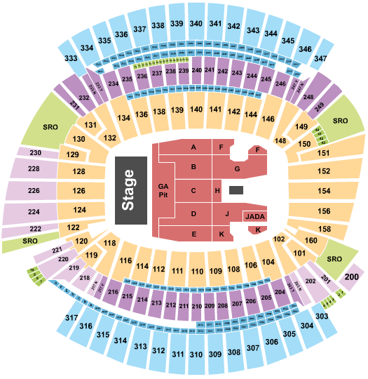 Paycor Stadium Chris Stapleton Seating Chart